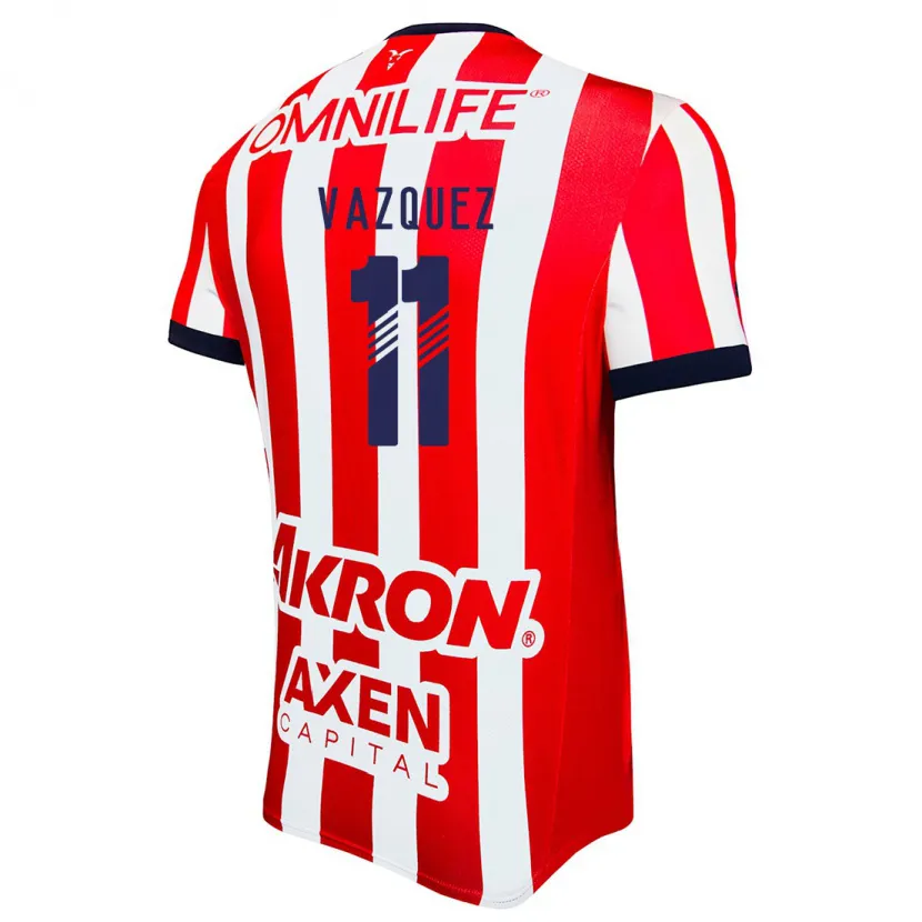 Danxen Kvinder Anette Vázquez #11 Rød Hvid Blå Hjemmebane Spillertrøjer 2024/25 Trøje T-Shirt