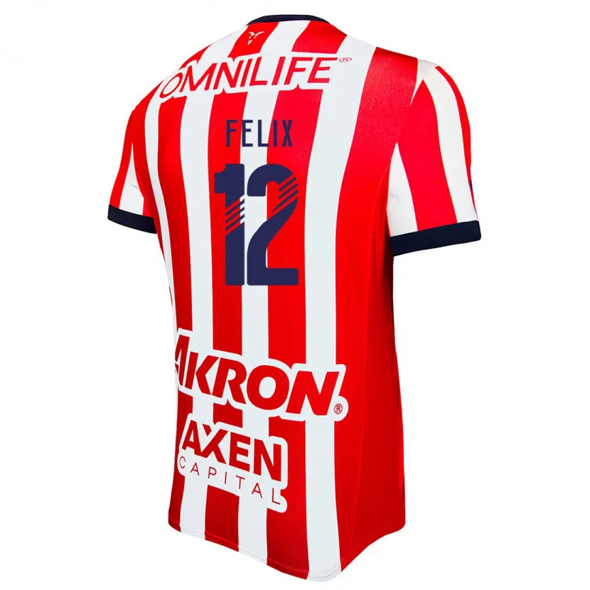 Danxen Kvinder Blanca Félix #12 Rød Hvid Blå Hjemmebane Spillertrøjer 2024/25 Trøje T-Shirt