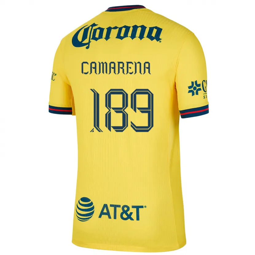 Danxen Kvinder Luis Camarena #189 Gul Blå Hjemmebane Spillertrøjer 2024/25 Trøje T-Shirt