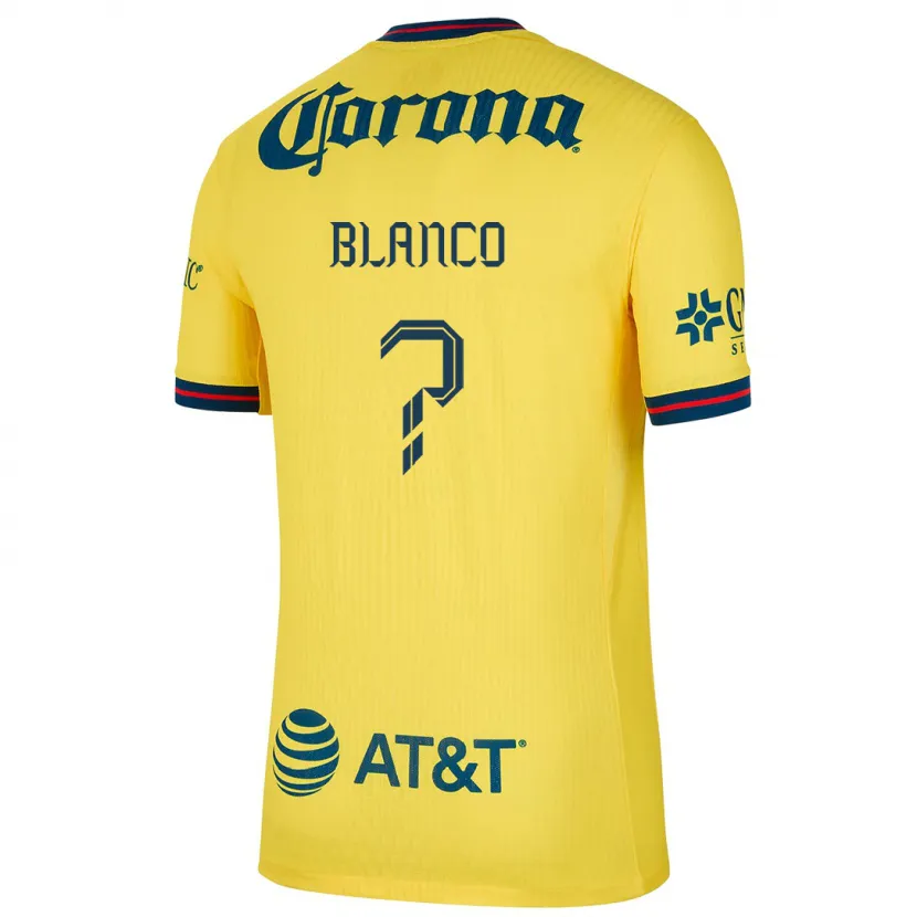 Danxen Kvinder Lionel Blanco #0 Gul Blå Hjemmebane Spillertrøjer 2024/25 Trøje T-Shirt