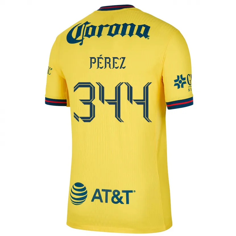 Danxen Kvinder Froylan Pérez #344 Gul Blå Hjemmebane Spillertrøjer 2024/25 Trøje T-Shirt