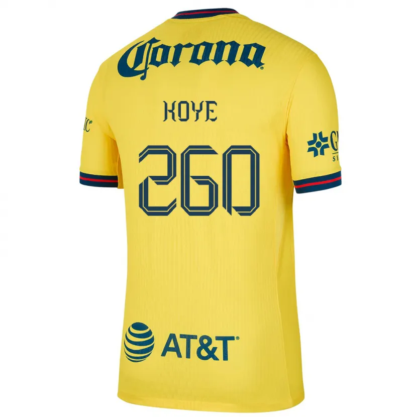 Danxen Kvinder Julián Koye #260 Gul Blå Hjemmebane Spillertrøjer 2024/25 Trøje T-Shirt