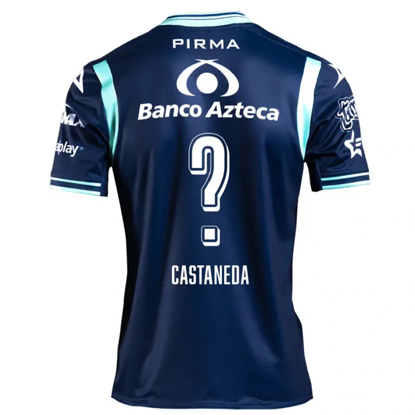 Danxen Kvinder Christian Castañeda #0 Marine Blå Udebane Spillertrøjer 2024/25 Trøje T-Shirt