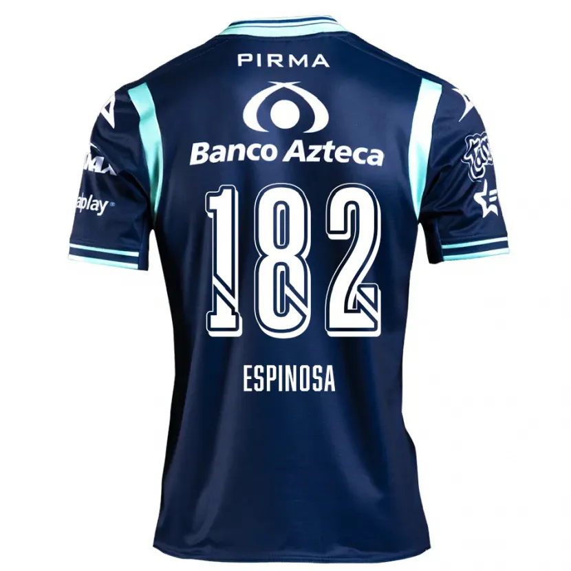 Danxen Kvinder Daniel Espinosa #182 Marine Blå Udebane Spillertrøjer 2024/25 Trøje T-Shirt
