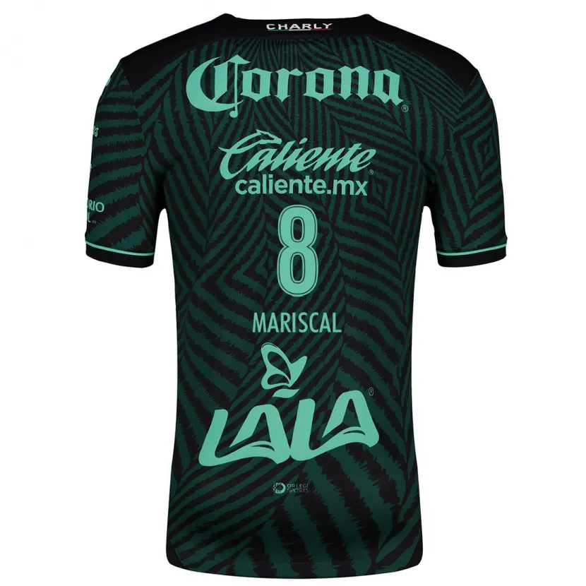 Danxen Kvinder Salvador Mariscal #8 Sort Grøn Udebane Spillertrøjer 2024/25 Trøje T-Shirt