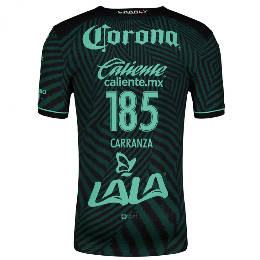 Danxen Kvinder Héctor Carranza #185 Sort Grøn Udebane Spillertrøjer 2024/25 Trøje T-Shirt
