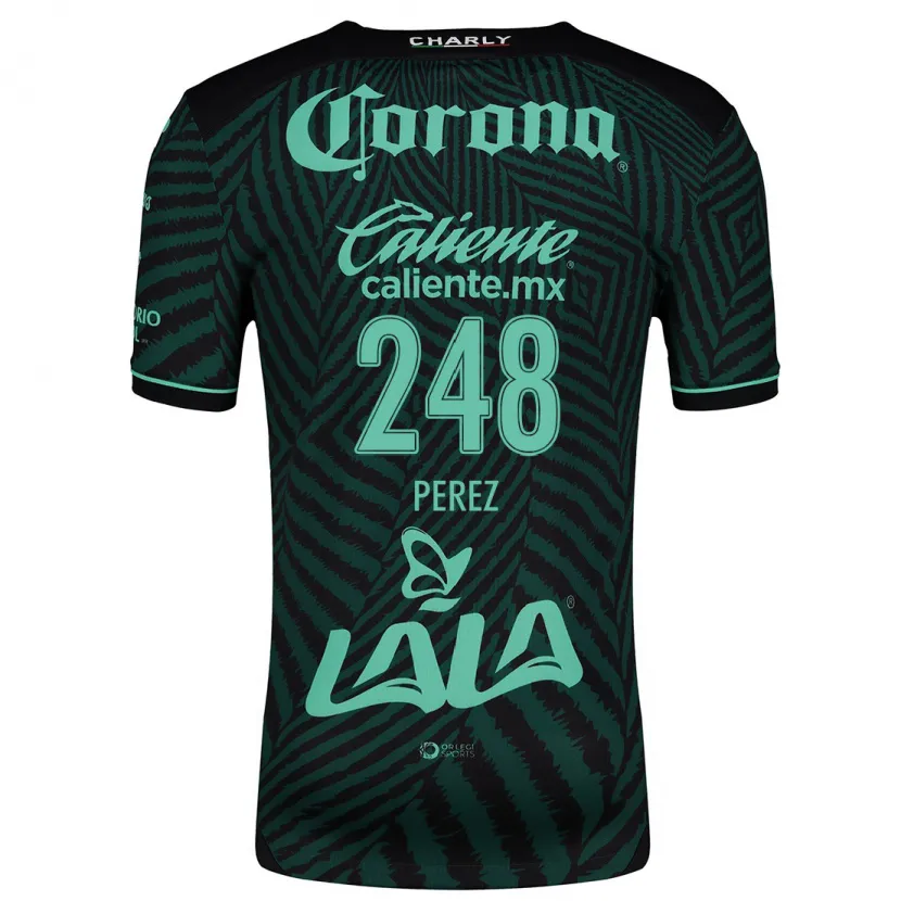 Danxen Kvinder Jonathan Pérez #248 Sort Grøn Udebane Spillertrøjer 2024/25 Trøje T-Shirt