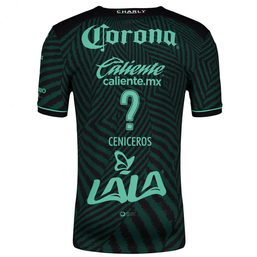 Danxen Kvinder Carlos Ceniceros #0 Sort Grøn Udebane Spillertrøjer 2024/25 Trøje T-Shirt