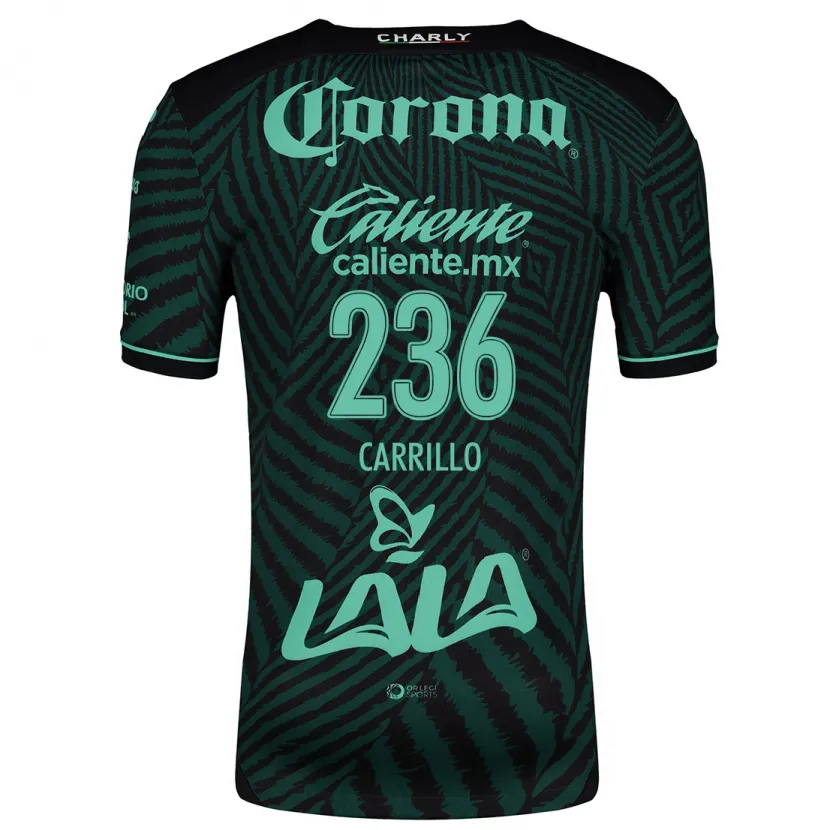 Danxen Kvinder Fernando Carrillo #236 Sort Grøn Udebane Spillertrøjer 2024/25 Trøje T-Shirt
