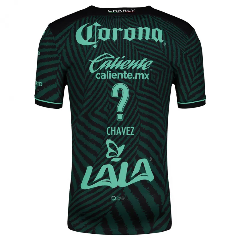 Danxen Kvinder Justin Chavez #0 Sort Grøn Udebane Spillertrøjer 2024/25 Trøje T-Shirt