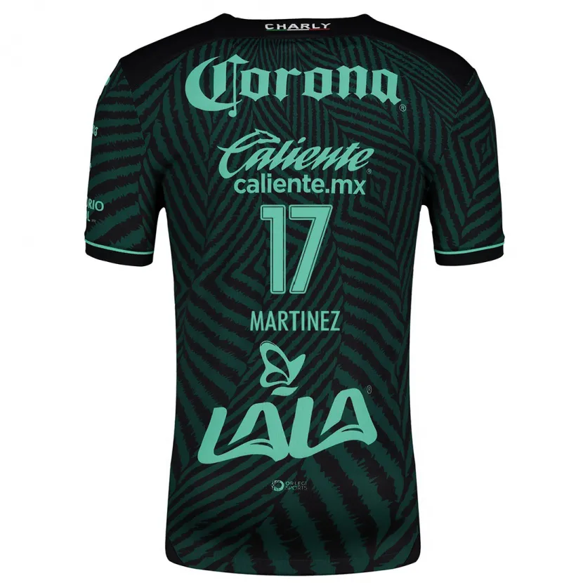Danxen Kvinder Marianne Martínez #17 Sort Grøn Udebane Spillertrøjer 2024/25 Trøje T-Shirt
