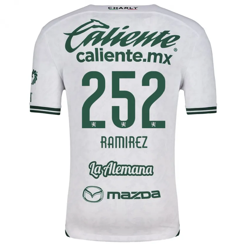 Danxen Kvinder Luis Ramírez #252 Hvid Grøn Udebane Spillertrøjer 2024/25 Trøje T-Shirt