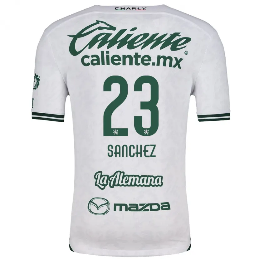 Danxen Kvinder Borja Sánchez #23 Hvid Grøn Udebane Spillertrøjer 2024/25 Trøje T-Shirt