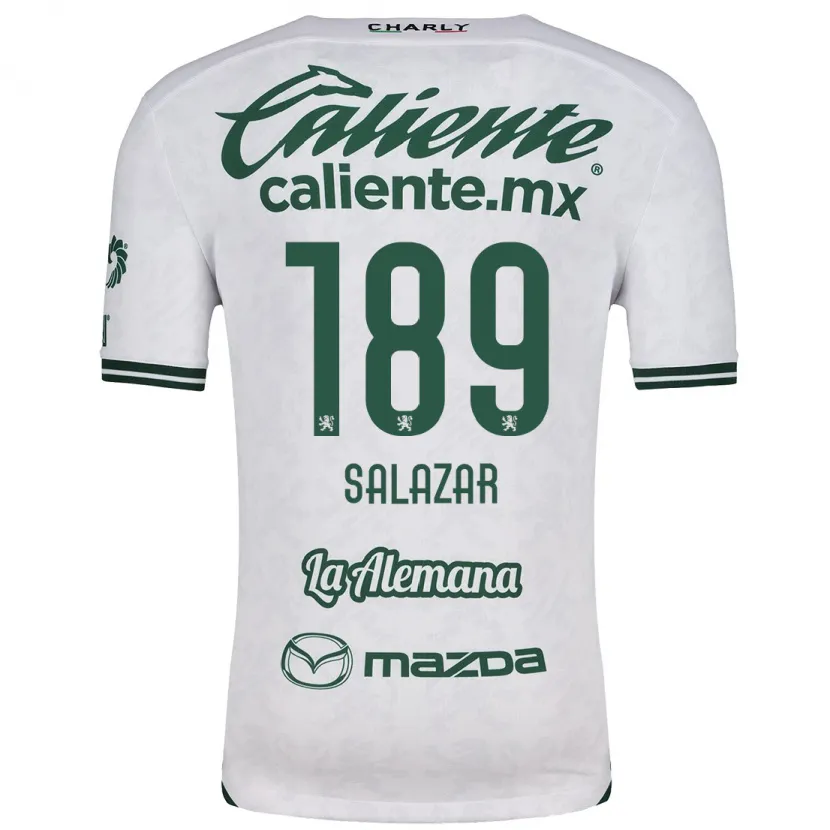 Danxen Kvinder José Salazar #189 Hvid Grøn Udebane Spillertrøjer 2024/25 Trøje T-Shirt