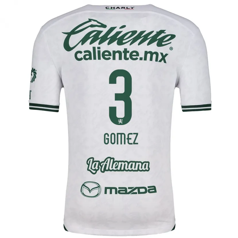 Danxen Kvinder Karen Gómez #3 Hvid Grøn Udebane Spillertrøjer 2024/25 Trøje T-Shirt