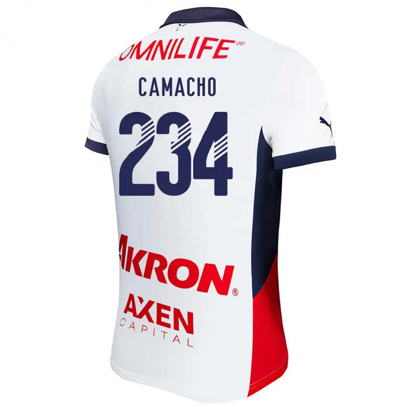 Danxen Kvinder Xandor Camacho #234 Hvid Rød Blå Udebane Spillertrøjer 2024/25 Trøje T-Shirt