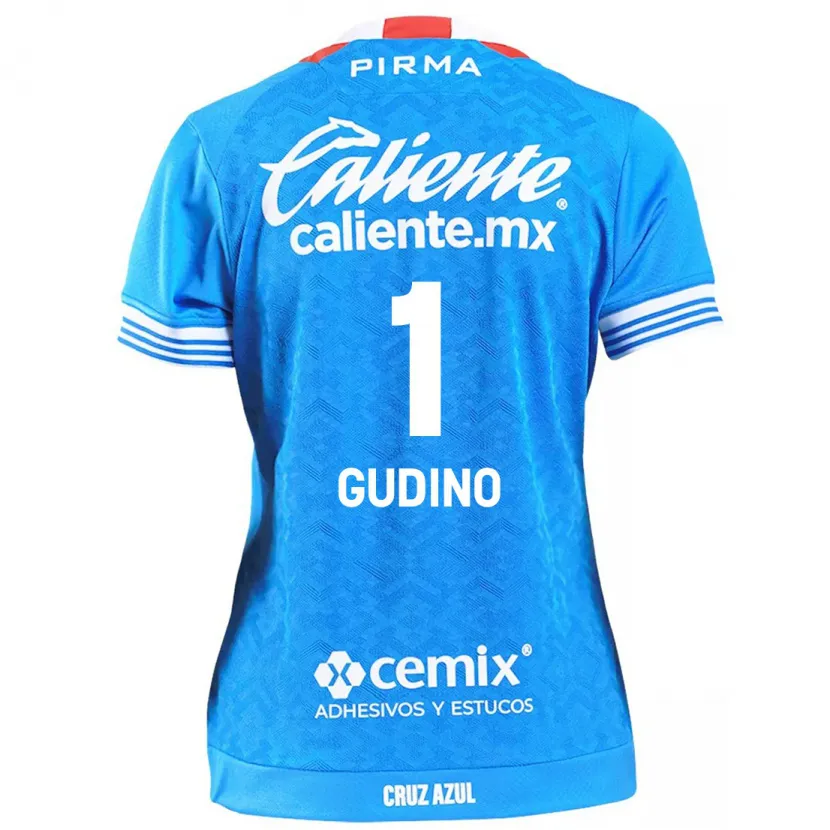 Danxen Børn Andrés Gudiño #1 Himmelblå Hjemmebane Spillertrøjer 2024/25 Trøje T-Shirt