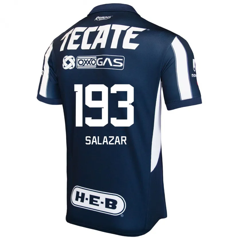 Danxen Børn Jofran Salazar #193 Blå Rød Hvid Hjemmebane Spillertrøjer 2024/25 Trøje T-Shirt