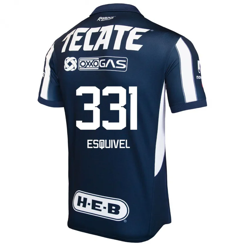Danxen Børn Abraham Esquivel #331 Blå Rød Hvid Hjemmebane Spillertrøjer 2024/25 Trøje T-Shirt