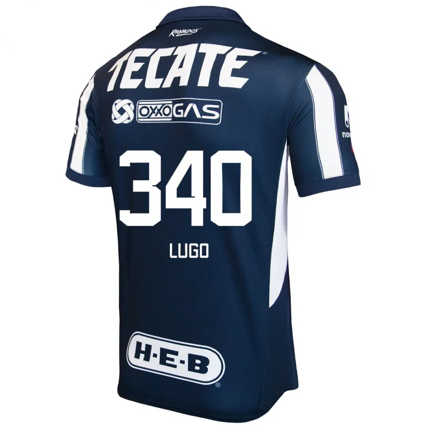 Danxen Børn Edy Lugo #340 Blå Rød Hvid Hjemmebane Spillertrøjer 2024/25 Trøje T-Shirt