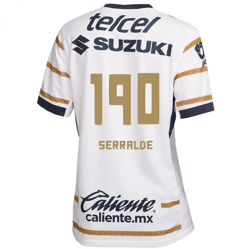 Danxen Børn Gerardo Serralde #190 Hvid Obsidian Hjemmebane Spillertrøjer 2024/25 Trøje T-Shirt