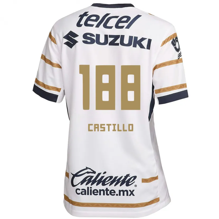 Danxen Børn Christian Castillo #188 Hvid Obsidian Hjemmebane Spillertrøjer 2024/25 Trøje T-Shirt