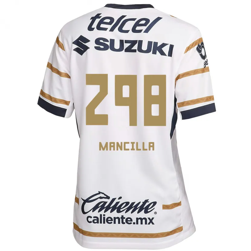 Danxen Børn José Mancilla #298 Hvid Obsidian Hjemmebane Spillertrøjer 2024/25 Trøje T-Shirt