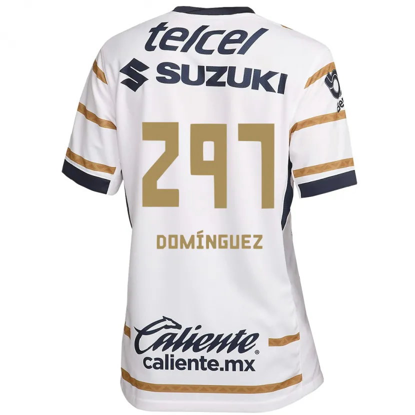 Danxen Børn Julio Domínguez #297 Hvid Obsidian Hjemmebane Spillertrøjer 2024/25 Trøje T-Shirt