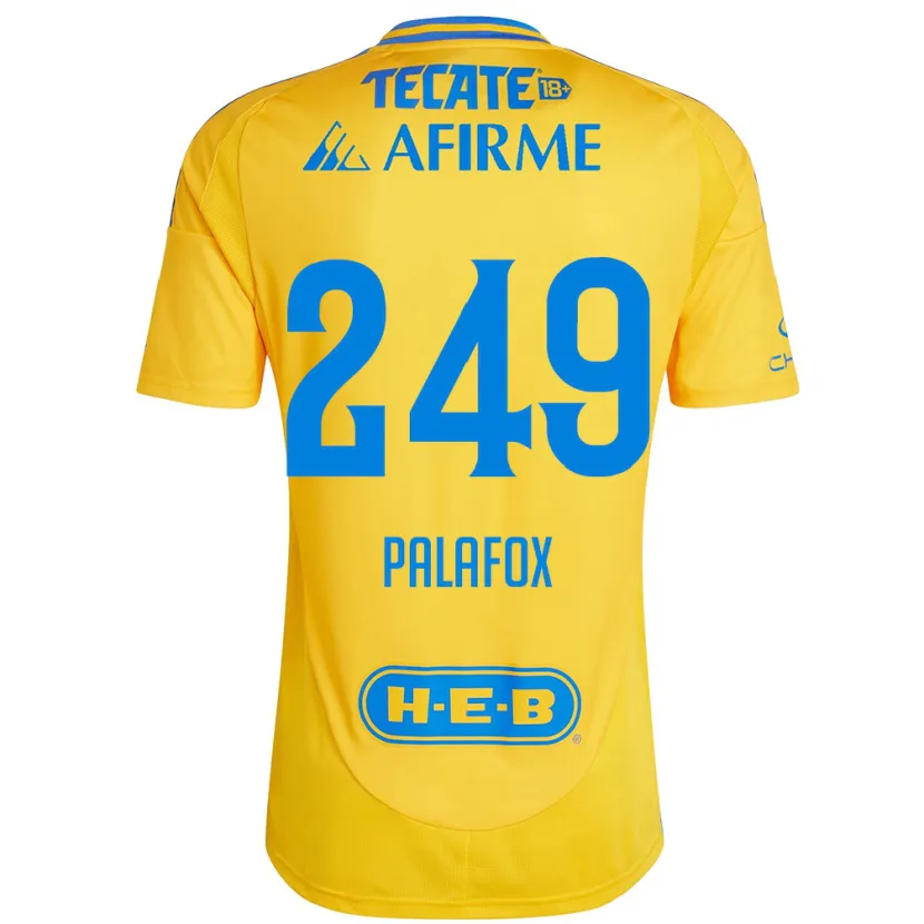 Danxen Børn José Palafox #249 Guld Gul Hjemmebane Spillertrøjer 2024/25 Trøje T-Shirt