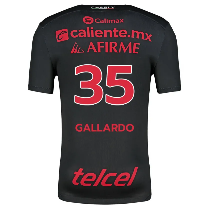 Danxen Børn Gloriaisabel Gallardo #35 Sort Rød Hjemmebane Spillertrøjer 2024/25 Trøje T-Shirt