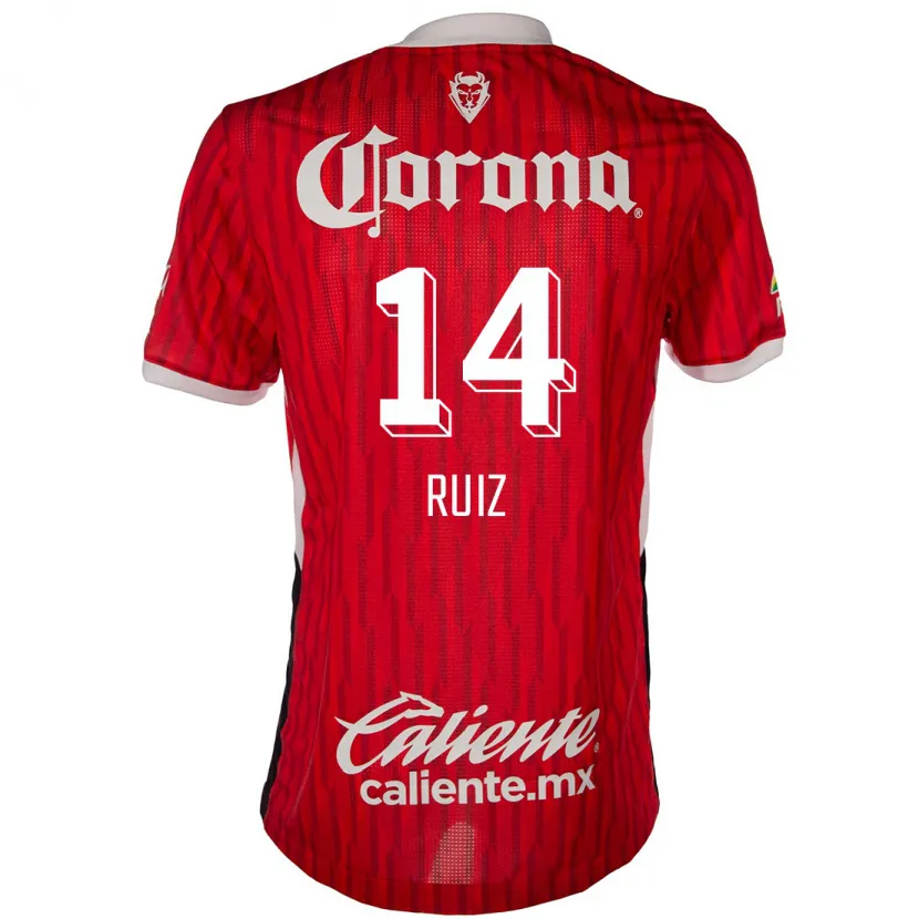 Danxen Børn Marcel Ruiz #14 Rød Hvid Hjemmebane Spillertrøjer 2024/25 Trøje T-Shirt