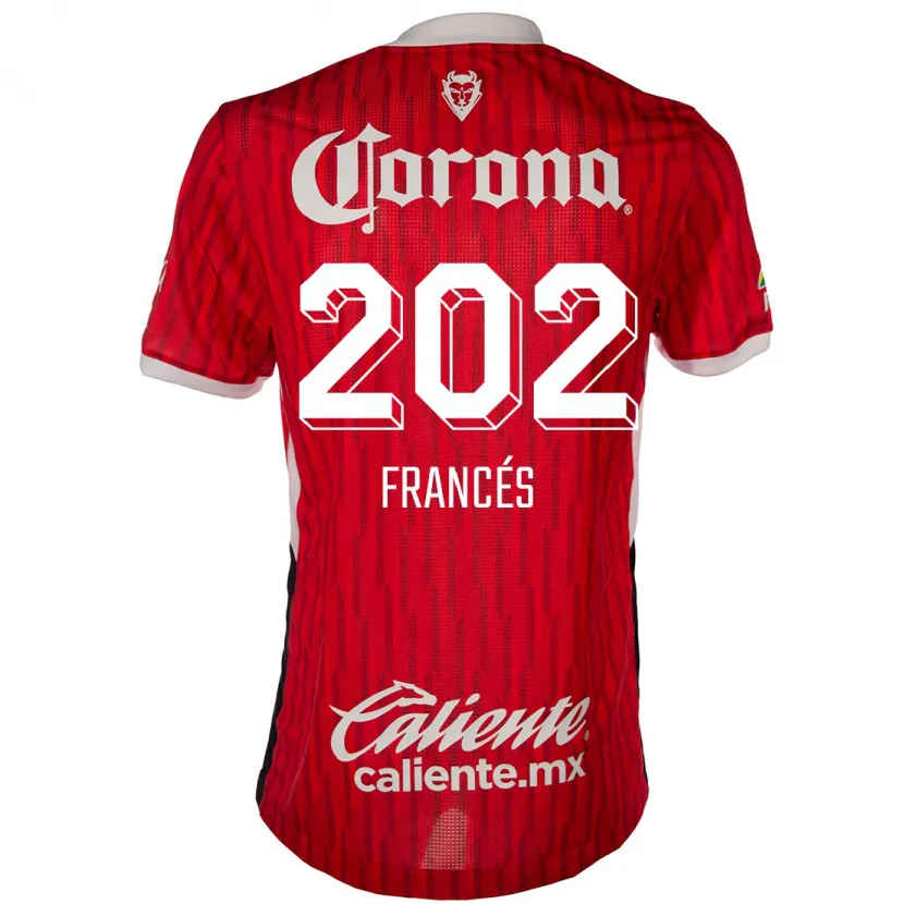 Danxen Børn Lenin Francés #202 Rød Hvid Hjemmebane Spillertrøjer 2024/25 Trøje T-Shirt
