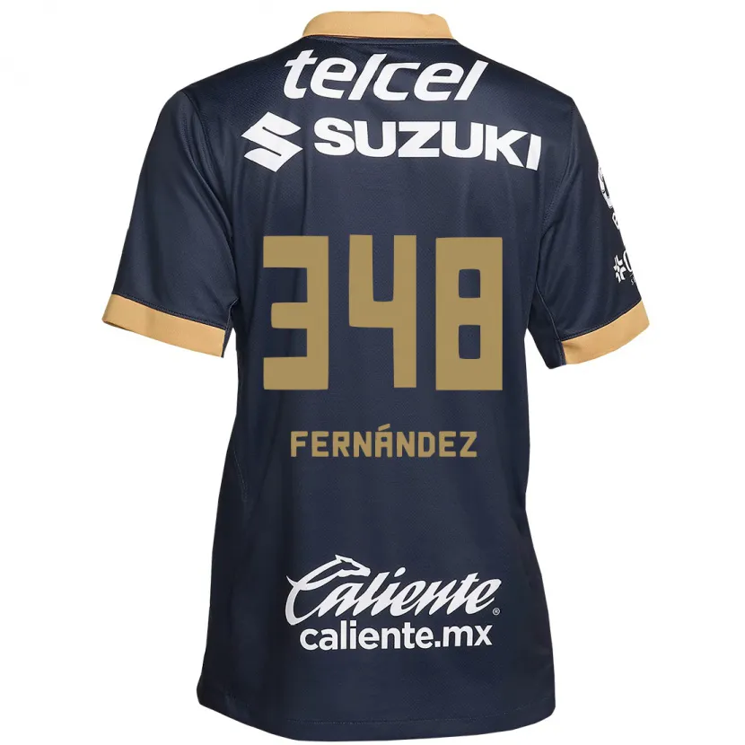 Danxen Børn Yerik Fernández #348 Obsidian Guld Hvid Udebane Spillertrøjer 2024/25 Trøje T-Shirt