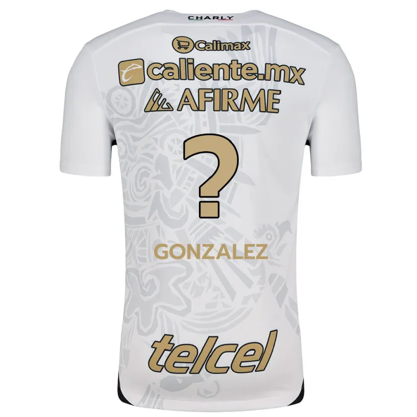 Danxen Børn Óscar González #0 Hvid Sort Udebane Spillertrøjer 2024/25 Trøje T-Shirt