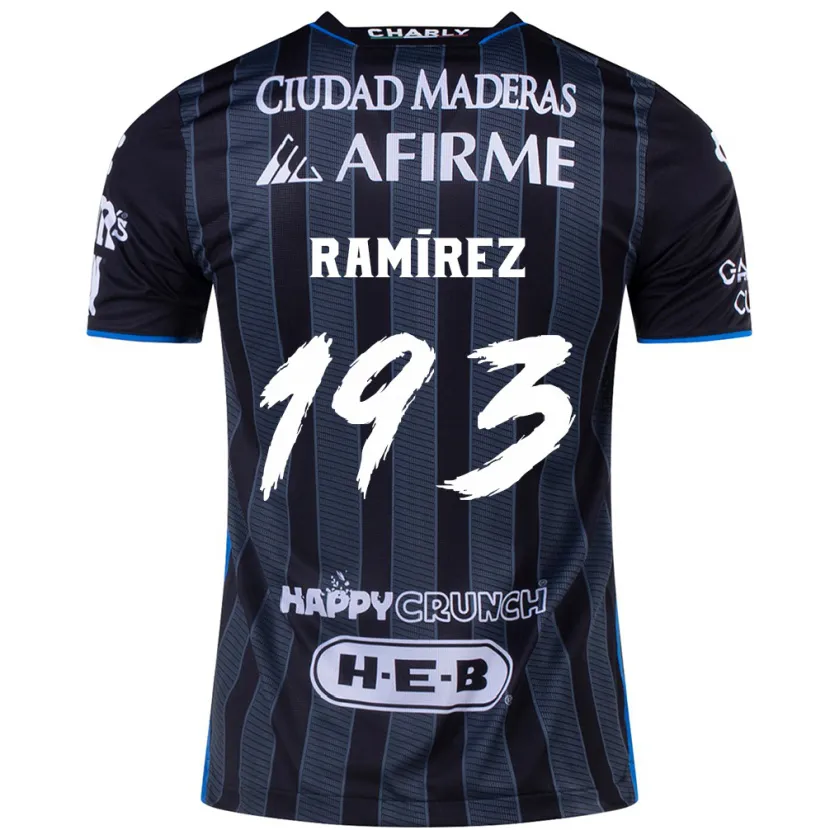 Danxen Børn Ángel Ramírez #193 Hvid Sort Udebane Spillertrøjer 2024/25 Trøje T-Shirt