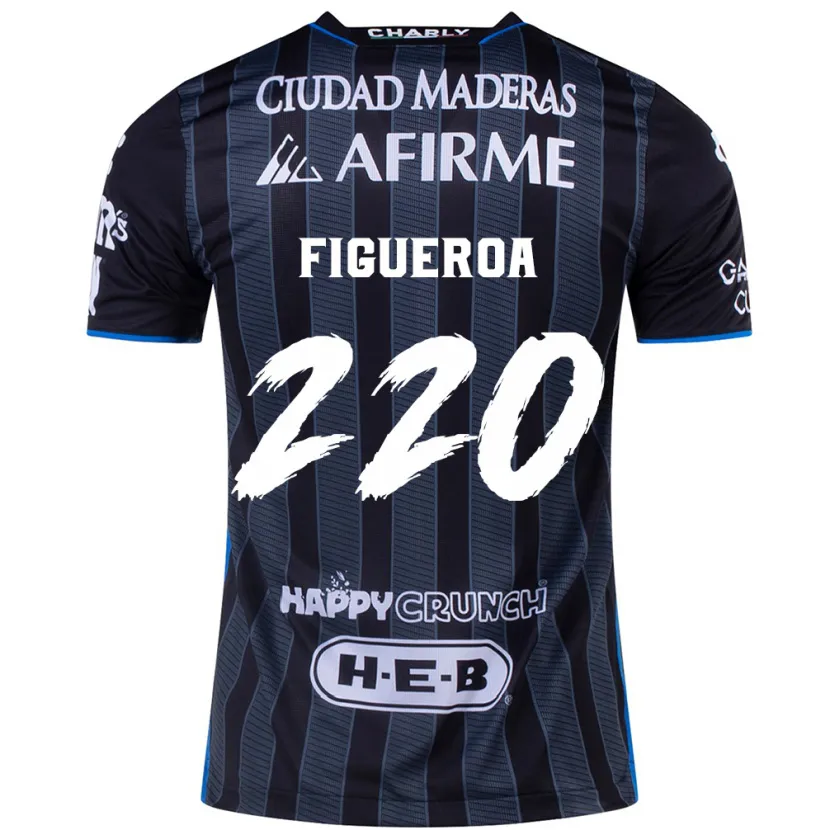 Danxen Børn Christopher Figueroa #220 Hvid Sort Udebane Spillertrøjer 2024/25 Trøje T-Shirt