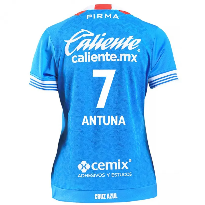 Danxen Mænd Uriel Antuna #7 Himmelblå Hjemmebane Spillertrøjer 2024/25 Trøje T-Shirt