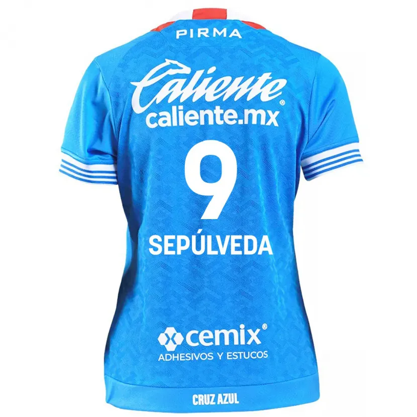 Danxen Mænd Ángel Sepúlveda #9 Himmelblå Hjemmebane Spillertrøjer 2024/25 Trøje T-Shirt