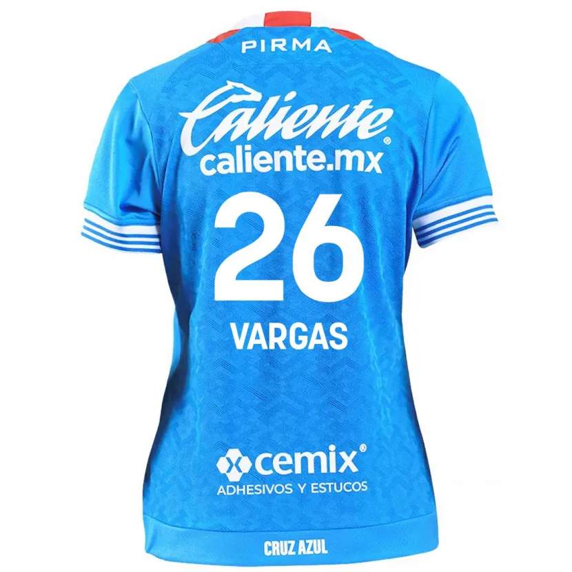 Danxen Mænd Carlos Vargas #26 Himmelblå Hjemmebane Spillertrøjer 2024/25 Trøje T-Shirt