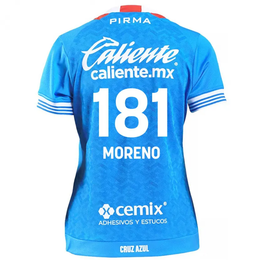 Danxen Mænd Roberto Moreno #181 Himmelblå Hjemmebane Spillertrøjer 2024/25 Trøje T-Shirt