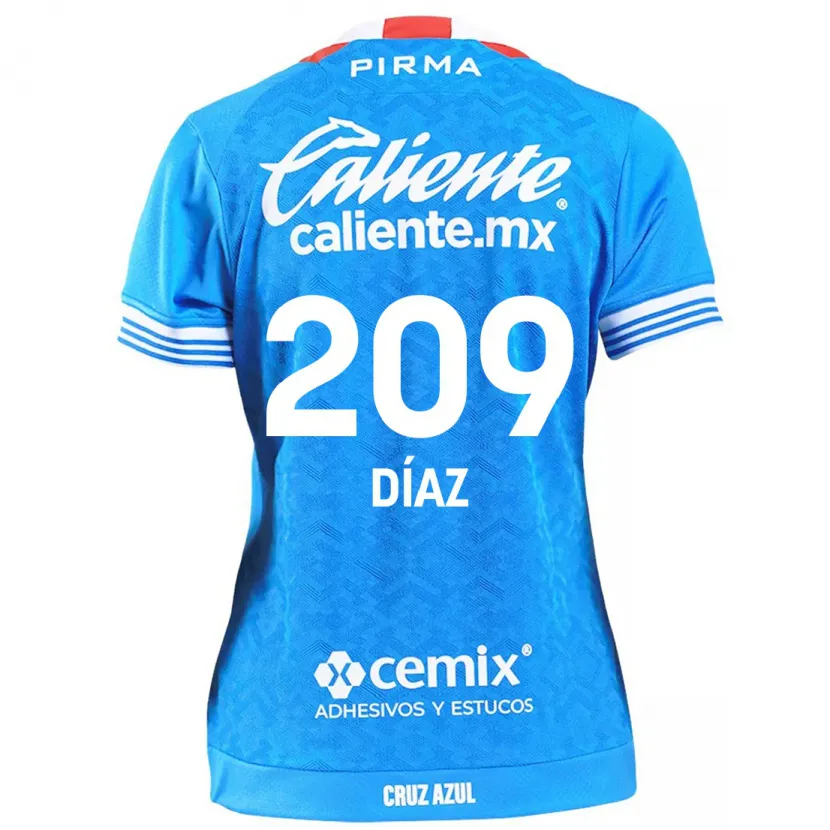 Danxen Mænd Josué Díaz #209 Himmelblå Hjemmebane Spillertrøjer 2024/25 Trøje T-Shirt
