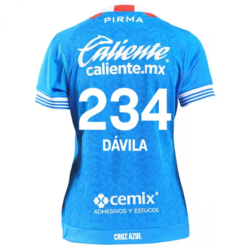 Danxen Mænd Emilio Dávila #234 Himmelblå Hjemmebane Spillertrøjer 2024/25 Trøje T-Shirt