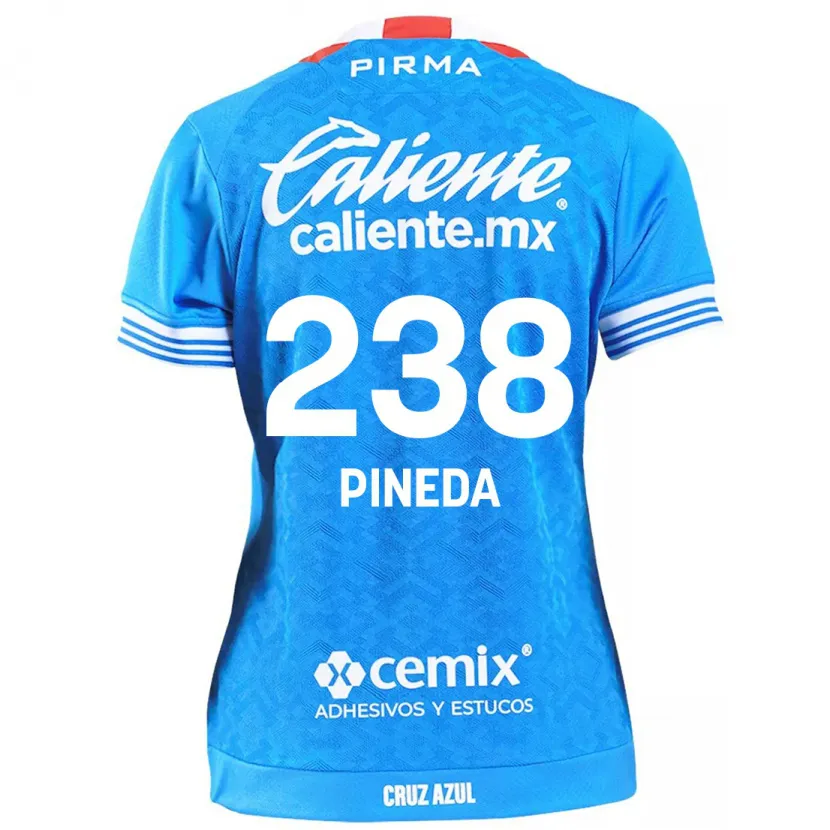 Danxen Mænd Zadiel Pineda #238 Himmelblå Hjemmebane Spillertrøjer 2024/25 Trøje T-Shirt