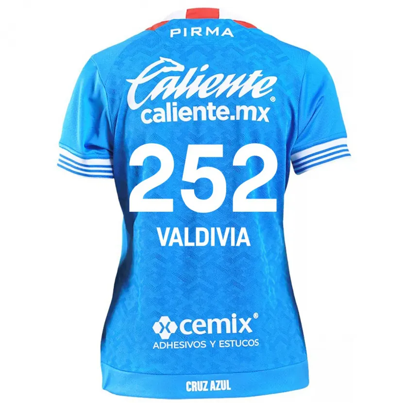 Danxen Mænd Christian Valdivia #252 Himmelblå Hjemmebane Spillertrøjer 2024/25 Trøje T-Shirt