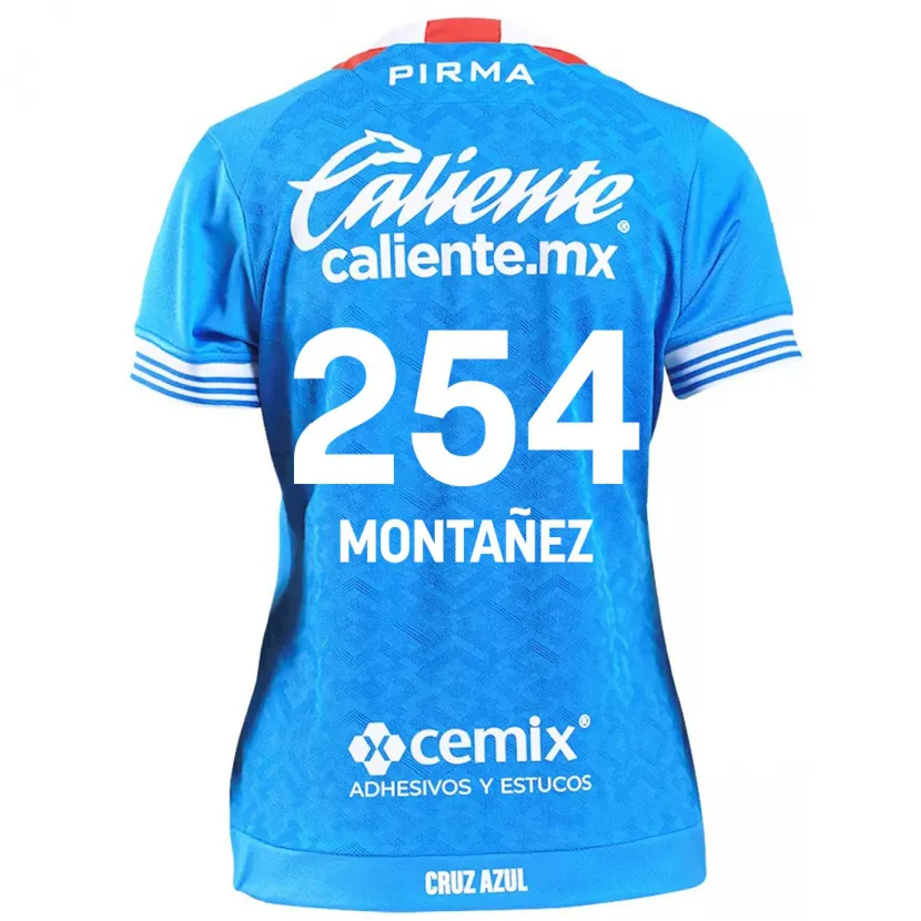 Danxen Mænd Humberto Montañez #254 Himmelblå Hjemmebane Spillertrøjer 2024/25 Trøje T-Shirt