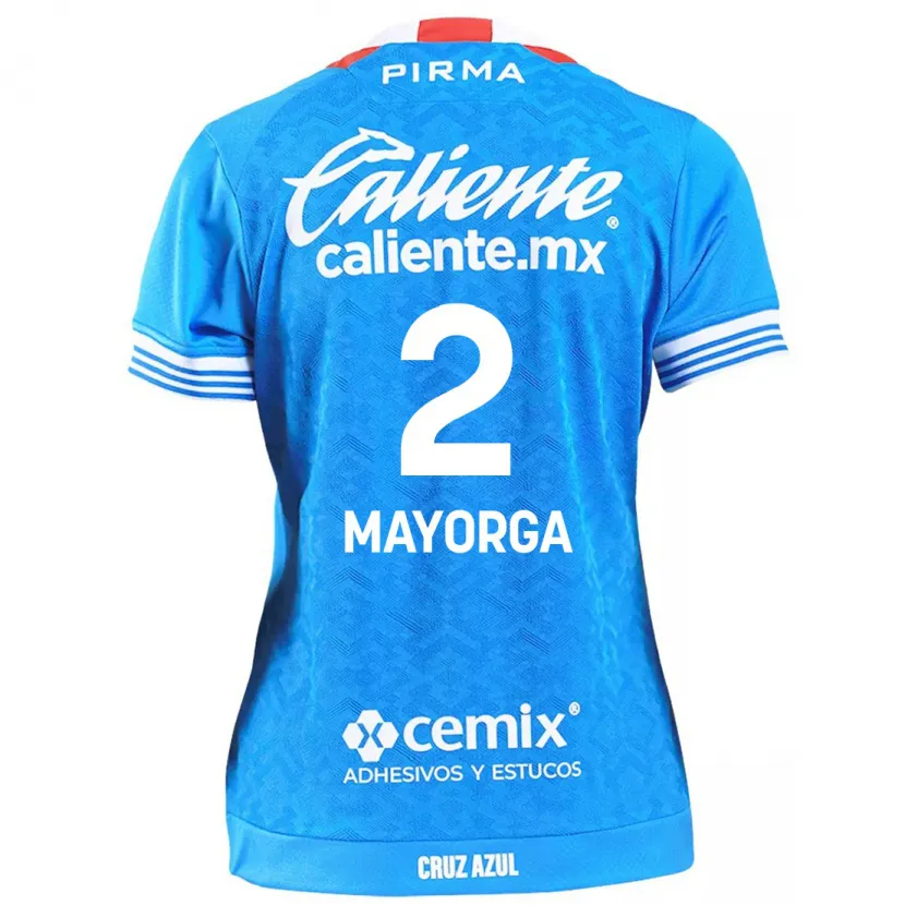 Danxen Mænd Alejandro Mayorga #2 Himmelblå Hjemmebane Spillertrøjer 2024/25 Trøje T-Shirt