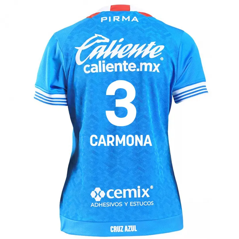 Danxen Mænd Edith Carmona #3 Himmelblå Hjemmebane Spillertrøjer 2024/25 Trøje T-Shirt