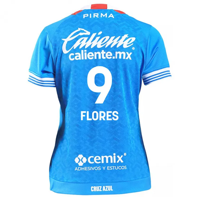 Danxen Mænd Daniela Flores #9 Himmelblå Hjemmebane Spillertrøjer 2024/25 Trøje T-Shirt