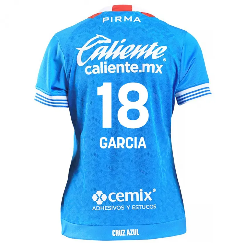 Danxen Mænd Diana Garcia #18 Himmelblå Hjemmebane Spillertrøjer 2024/25 Trøje T-Shirt