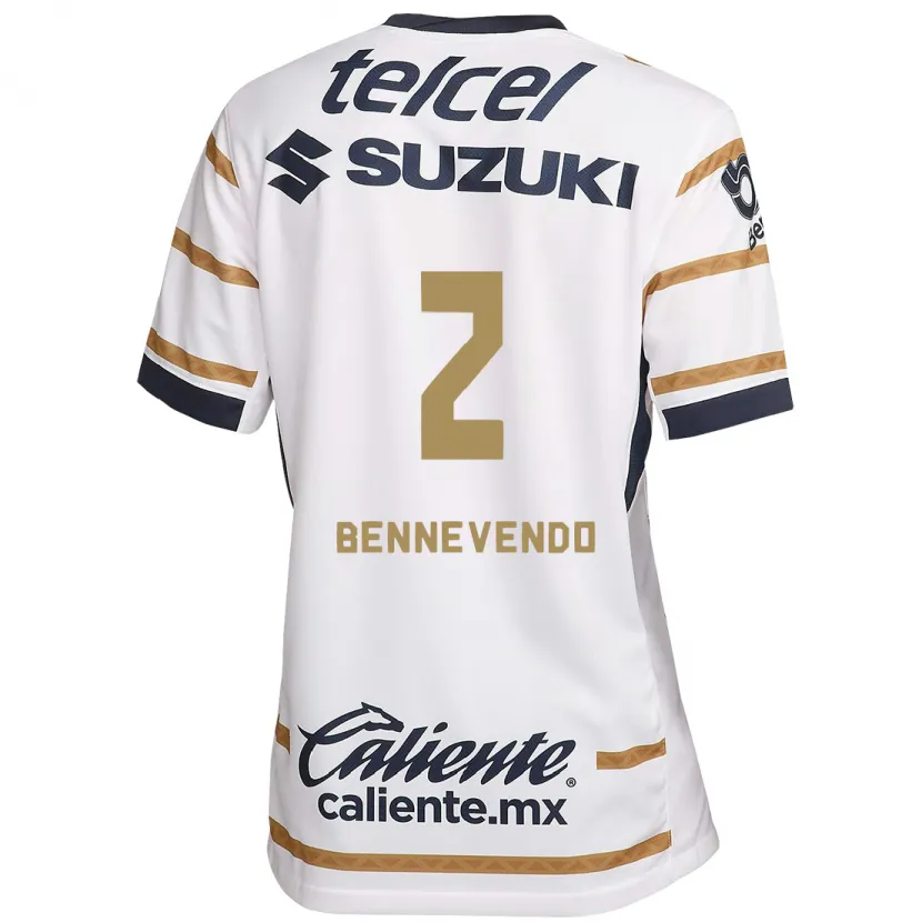Danxen Mænd Pablo Bennevendo #2 Hvid Obsidian Hjemmebane Spillertrøjer 2024/25 Trøje T-Shirt
